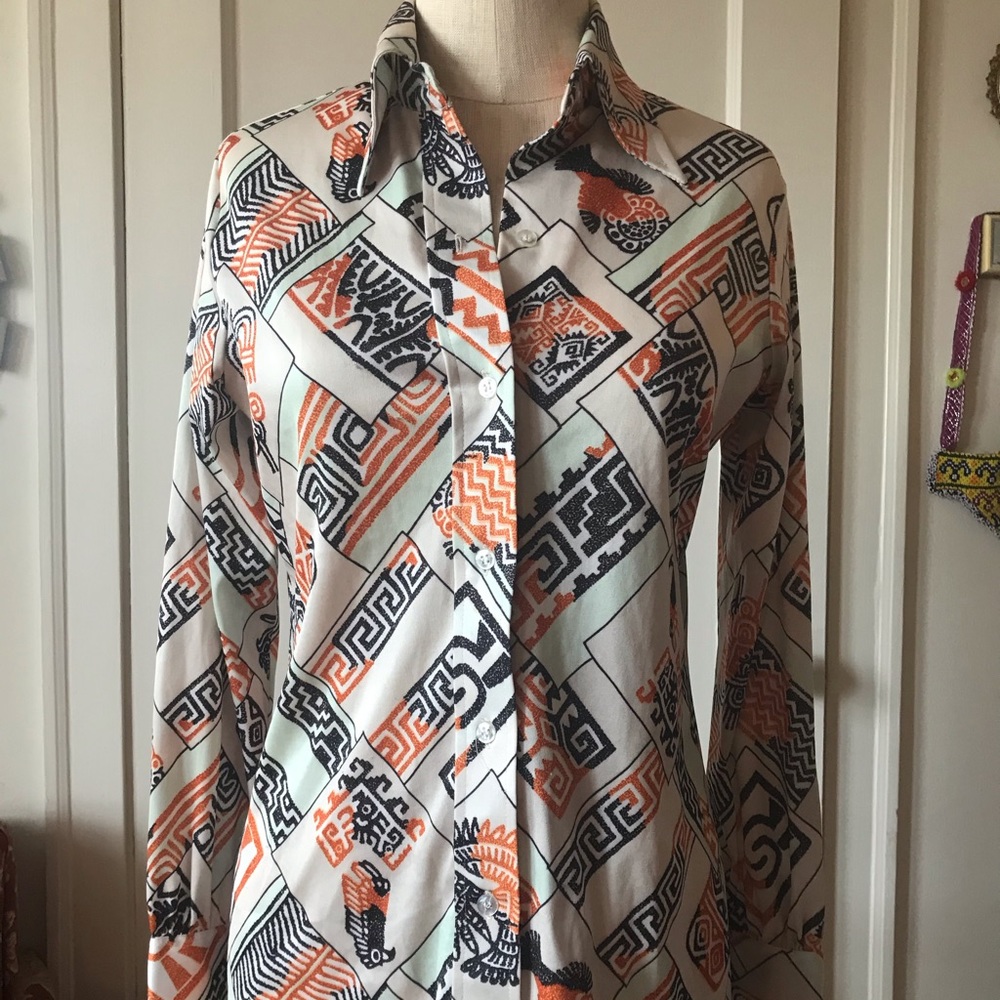 Vintage button down blouse